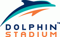 Miami Dolphins 2006-2009 Stadium Logo custom vinyl decal